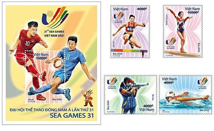 Vietnam releases special stamps to welcome SEA Games